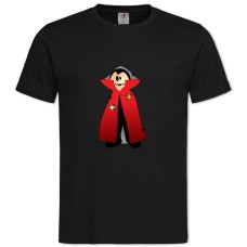 Футболка с принтом Хэллоуин Дракула - 2XL черная