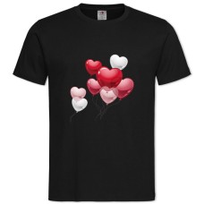 TValentine's Day Heart Balls -shirt with Print Valentine's Day Heart Balls - 2XL black