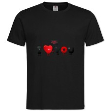 TValentine's Day I Love You -shirt with Print Valentine's Day I Love You - 2XL black
