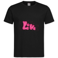 TValentine's Day Love -shirt with Print Valentine's Day Love - 2XL black