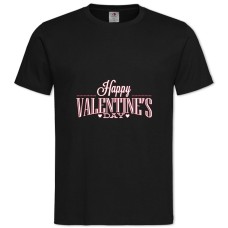 TValentine's Day Inscription With White Stroke -shirt with Print Valentine's Day Inscription With White Stroke - 2XL black