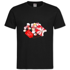 Футболка с принтом Пасха Подарки С Крашенками - 2XL черная