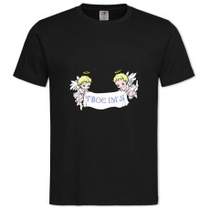 TAngel Day Two Angels -shirt with Print Angel Day Two Angels - 2XL black