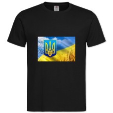 TConstitution Day Embroidered Wheat Field -shirt with Print Constitution Day Embroidered Wheat Field - 2XL black