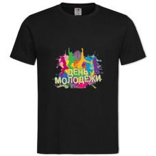 TYoung People Dancing A Lot Of Colors -shirt with Print Young People Dancing A Lot Of Colors - 2XL black