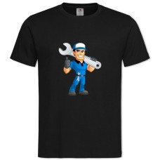TDay Mechanic Mechanic With Wrench -shirt with Print Day Mechanic Mechanic With Wrench - 2XL black