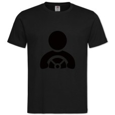 TDay Motorist Driver And The Steering Wheel -shirt with Print Day Motorist Driver And The Steering Wheel - 2XL black