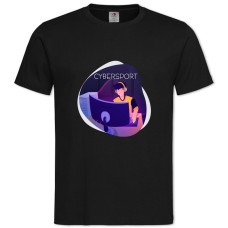 Футболка с принтом Киберспорт Игрок - 2XL черная