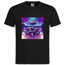 Футболка с принтом Киберспорт Игрок №1 - 2XL черная