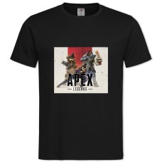 Футболка с принтом Апекс Ледженс Заставка 2 - 2XL черная