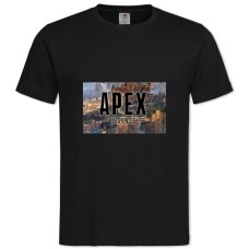 Футболка с принтом Апекс Ледженс Заставка 3 - 2XL черная