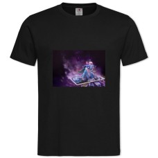 Футболка с принтом Артифакт Герой Игры Лис С Рожками - 2XL черная