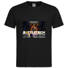 Футболка с принтом Батл Тех Заставка - 2XL черная