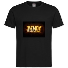 Футболка с принтом Бенди Логотип - 2XL черная