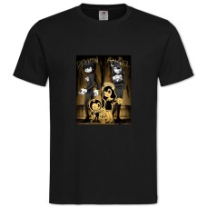 Футболка с принтом Бенди И Алиса - 2XL черная