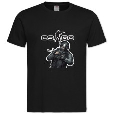 TCs Go Soldier With Rifle -shirt with Print Cs Go Soldier With Rifle - 2XL black