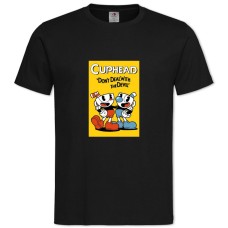 TCuphead Protagonists -shirt with Print Cuphead Protagonists - 2XL black