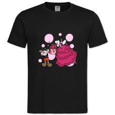 TCuphead And Fairy -shirt with Print Cuphead And Fairy - 2XL black