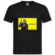 TCyberpunk 2077 Protagonist -shirt with Print Cyberpunk 2077 Protagonist - 2XL black
