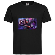 TCyberpunk Character With Barrel -shirt with Print Cyberpunk Character With Barrel - 2XL black