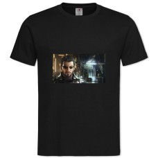 Футболка с принтом Деус Ех Главный Герой - 2XL черная