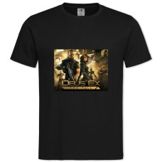 Футболка с принтом Деус Ех Падение - 2XL черная