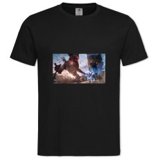 Футболка с принтом Девил Мей Край Битва С Боссом - 2XL черная