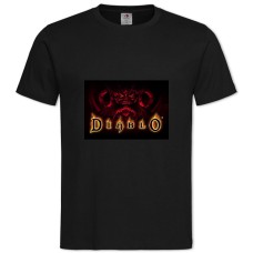 Футболка с принтом Диабло 1 - 2XL черная