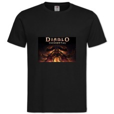 Футболка с принтом Диабло Иммортал - 2XL черная