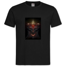 Футболка с принтом Диабло 3 - 2XL черная