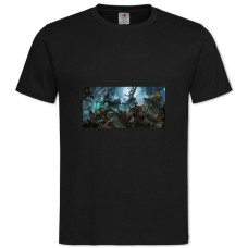 Футболка с принтом Диабло Семь Игровых Персонажей - 2XL черная