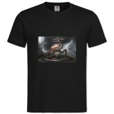 Футболка с принтом Дум Робот Скорпион - 2XL черная