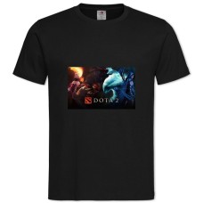 Футболка с принтом Дота 2 Четыре Стихии - 2XL черная