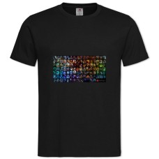 Футболка с принтом Дота 2 Все Персонажи - 2XL черная
