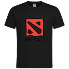 Футболка с принтом Дота 2 Логотип - 2XL черная