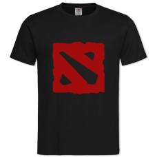 Футболка с принтом Дота 2 Лого - 2XL черная