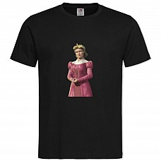 Футболка с принтом Шрек Фиона Мать Королева - 2XL черная