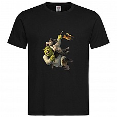 Футболка с принтом Шрек Друзья - 2XL черная