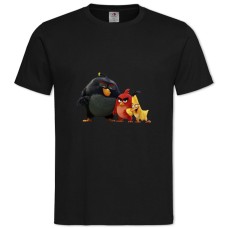 TAngry Birds Funny Heroes -shirt with Print Angry Birds Funny Heroes - 2XL black