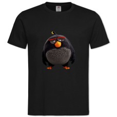 TAngry Birds Black Bird -shirt with Print Angry Birds Black Bird - 2XL black