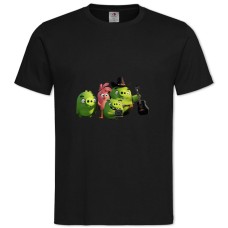 TAngry Birds Funny Green Pigs -shirt with Print Angry Birds Funny Green Pigs - 2XL black