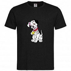 T101 Dalmatians Puppy With Medal -shirt with Print 101 Dalmatians Puppy With Medal - 2XL black