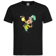 TAlice In Wonderland Mad Hatter Print Hero -shirt with Print Alice In Wonderland Mad Hatter Print Hero - 2XL black