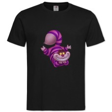 TAlice In Wonderland Cheshire Cat Hero Print -shirt with Print Alice In Wonderland Cheshire Cat Hero Print - 2XL black