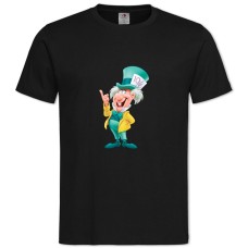 TAlice In Wonderland Mad Hatter Print -shirt with Print Alice In Wonderland Mad Hatter Print - 2XL black