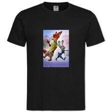 TZootopia Judy And Nick -shirt with Print Zootopia Judy And Nick - 2XL black