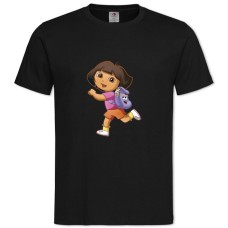 Футболка с принтом Даша Путешественница Даша С Рюкзачком - 2XL черная