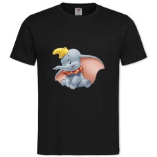 TDambo Elephant Hero -shirt with Print Dambo Elephant Hero - 2XL black