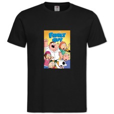 Футболка с принтом Гриффины Главная Тема - 2XL черная