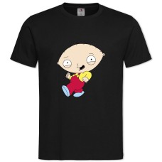 Футболка с принтом Гриффины Стюи Прикольная - 2XL черная